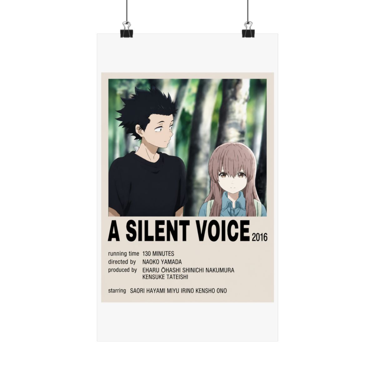 A Silent Voice 2016 Alternative - Official Posters & Wall Art merchandise