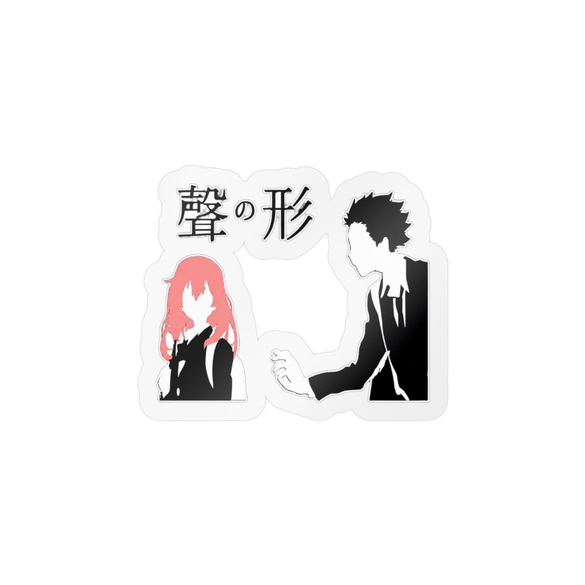 A Silent Voice - Shoko and Shoya Sticker Decal Laptop Car Window Vinyl 5" - alternate angle 5, merchandise