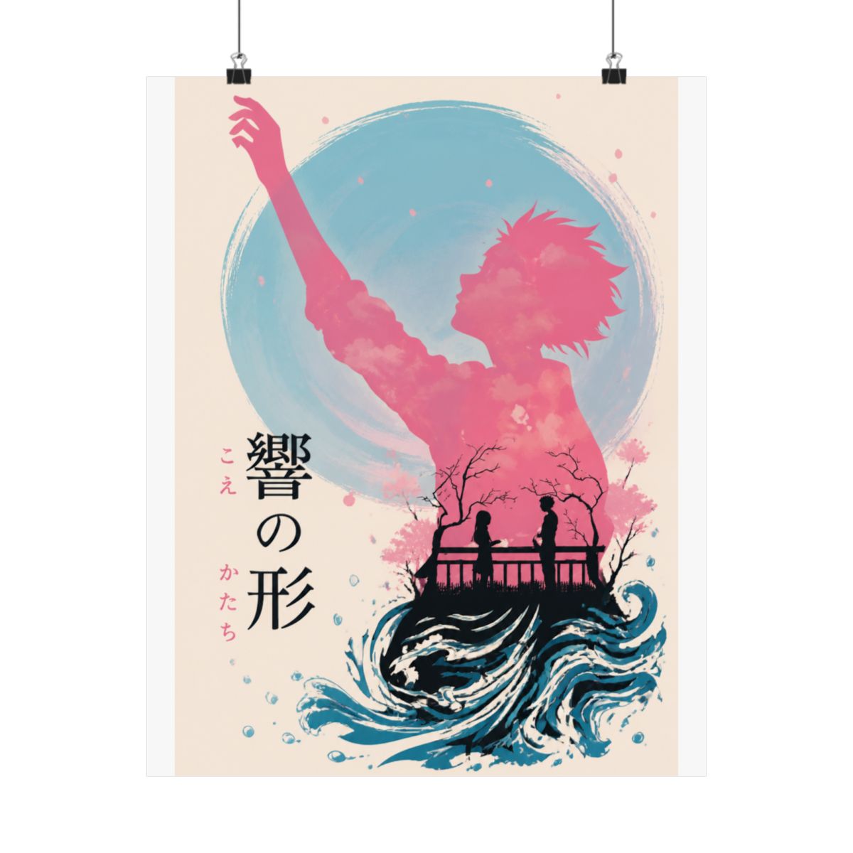 A Silent Voice Anime Poster Posters Wall Art Picture Print Modern Family Bedroom Decor Posters For Room Aesthetic 16x24inch(40x60cm) - alternate angle 5, merchandise
