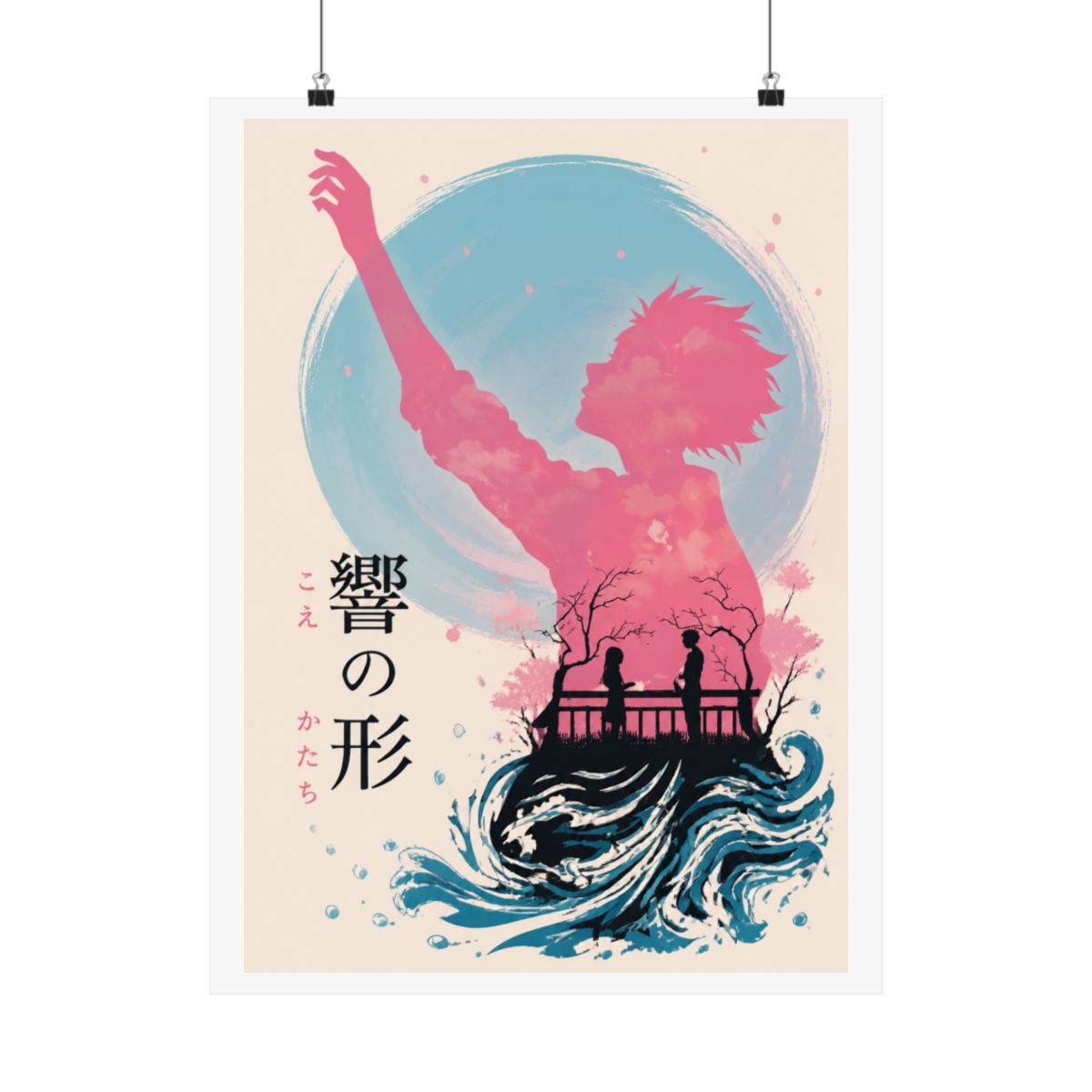 A Silent Voice Anime Poster Posters Wall Art Picture Print Modern Family Bedroom Decor Posters For Room Aesthetic 16x24inch(40x60cm) - alternate angle 4, merchandise