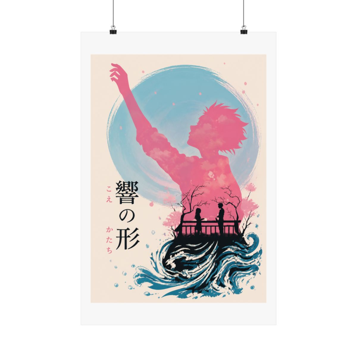 A Silent Voice Anime Poster Posters Wall Art Picture Print Modern Family Bedroom Decor Posters For Room Aesthetic 16x24inch(40x60cm)