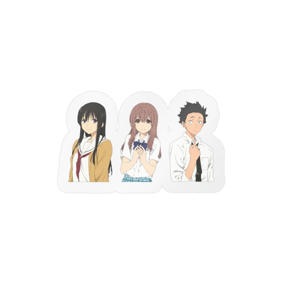 A Silent Voice Koe no Katachi Sticker Decal Laptop Car Window Vinyl 5" - alternate angle 4, merchandise
