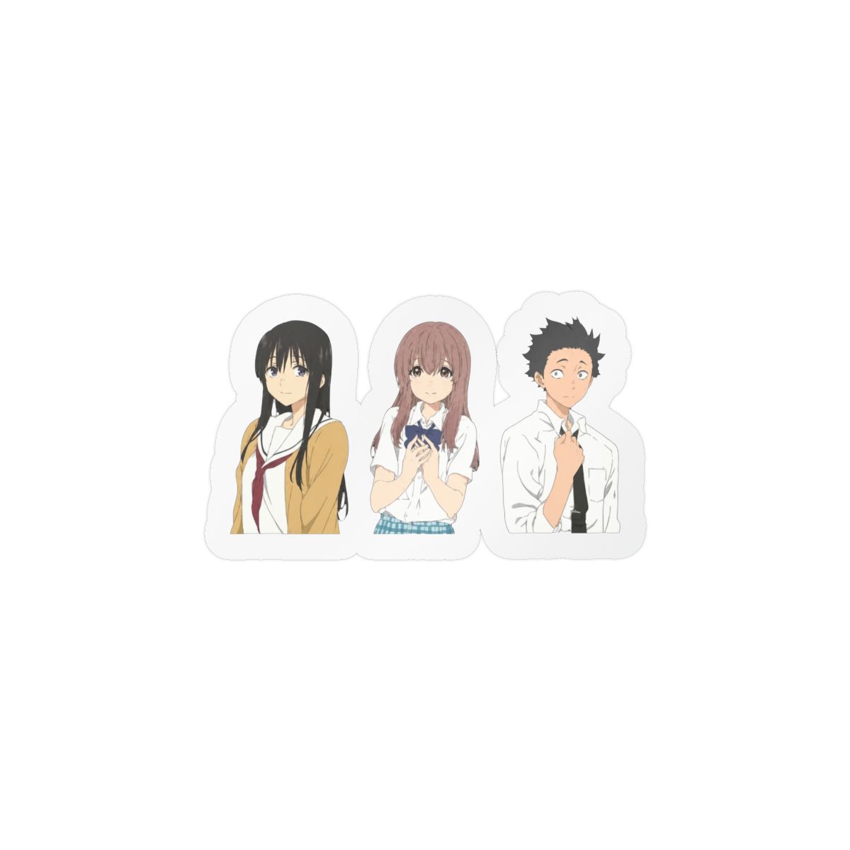 A Silent Voice Koe no Katachi Sticker Decal Laptop Car Window Vinyl 5" - alternate angle 5, merchandise