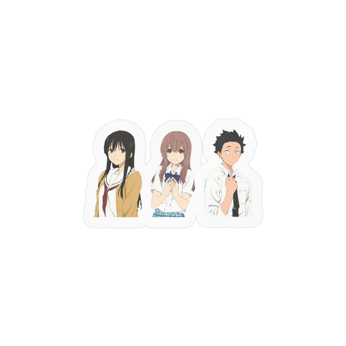 A Silent Voice Koe no Katachi Sticker Decal Laptop Car Window Vinyl 5" - alternate angle 1, merchandise