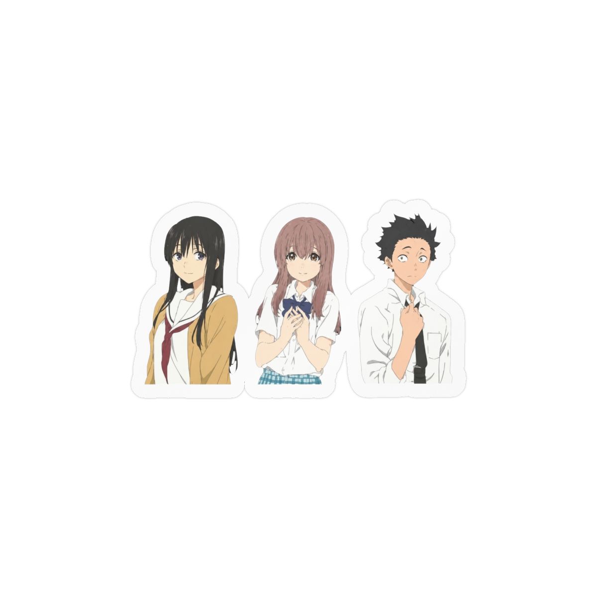 A Silent Voice Koe no Katachi Sticker Decal Laptop Car Window Vinyl 5" - alternate angle 2, merchandise