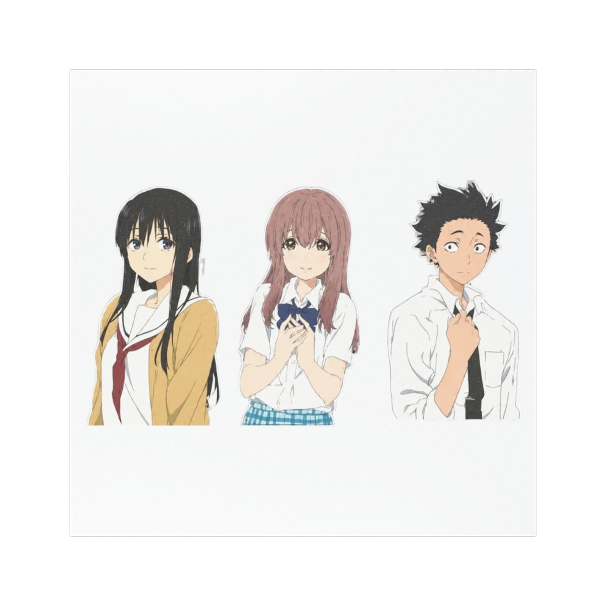 A Silent Voice Koe no Katachi Heavy Duty Car Magnet Vehicle Bumper Sign Removable 5"