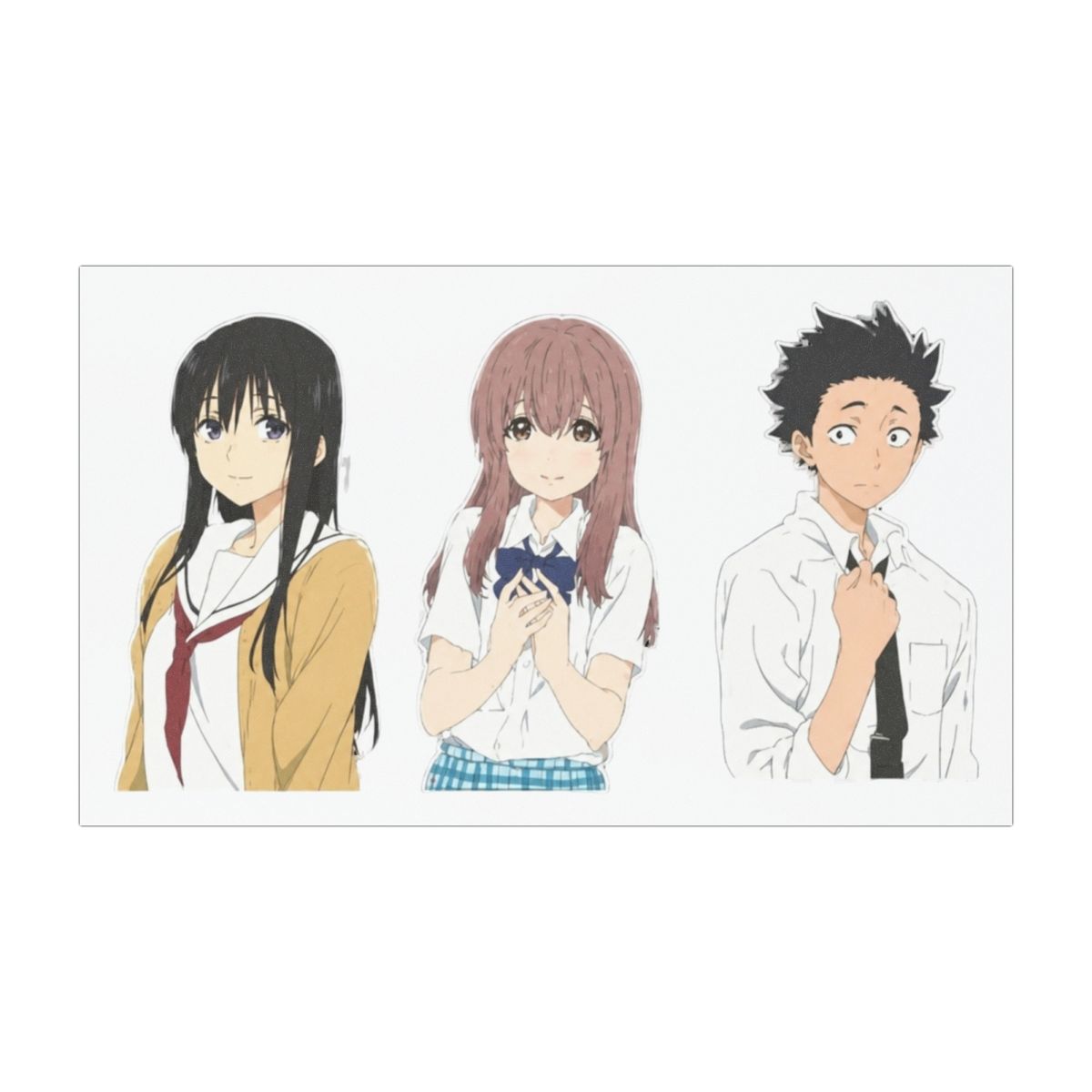 A Silent Voice Koe no Katachi Heavy Duty Car Magnet Vehicle Bumper Sign Removable 5" - alternate angle 3, merchandise