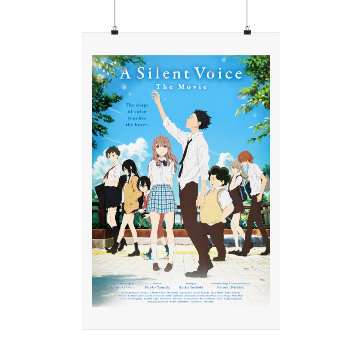 A Silent Voice Textless Movie Anime Poster and Prints Unframed Wall Art Gifts Decor 12x18